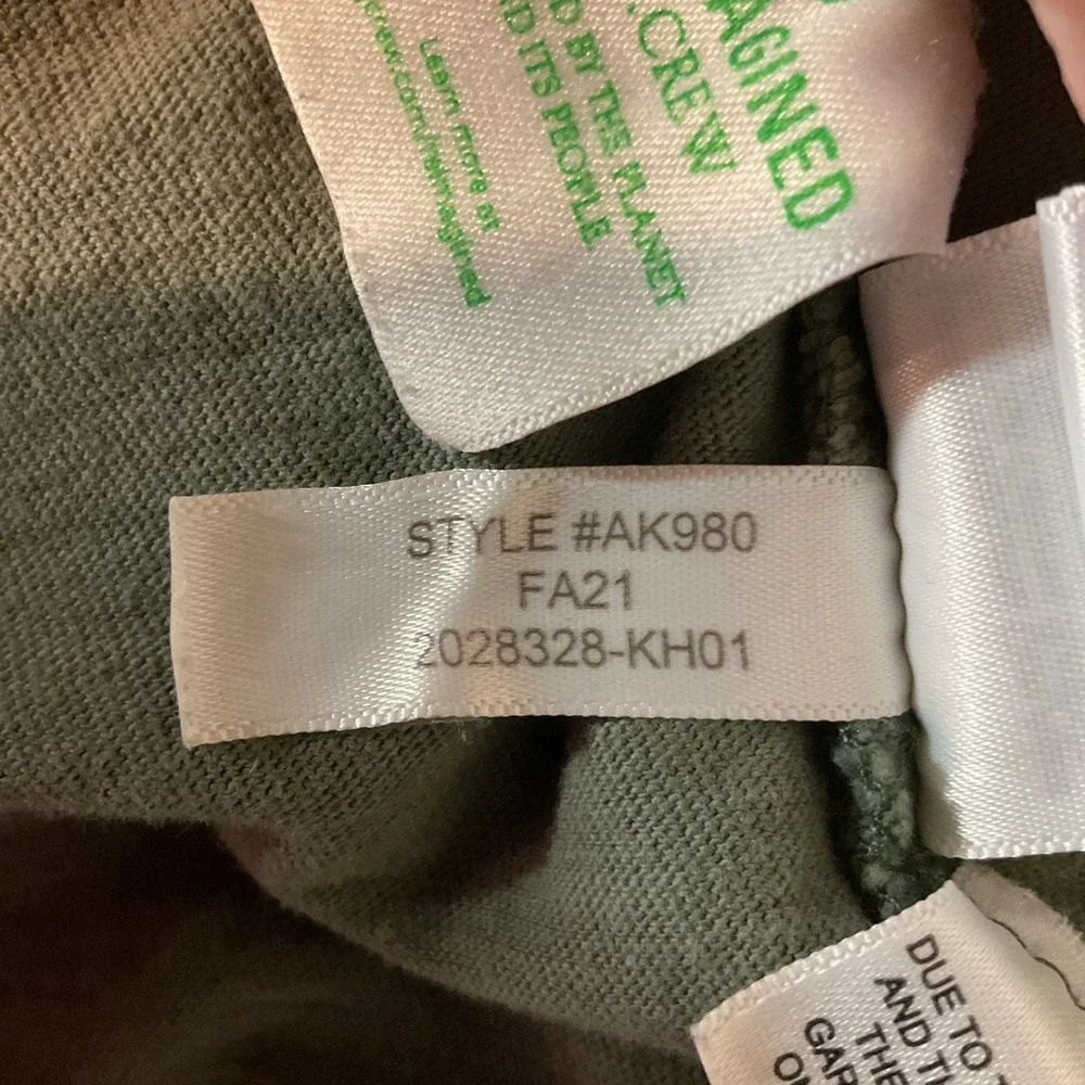 J. Crew Men's Pockets Long Sleeve‎ 100% Cotton Pullover Hoodie Sweatshirt Size L